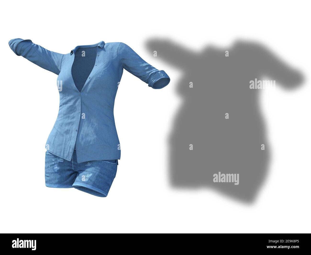 https://c8.alamy.com/comp/2E9K8P5/conceptual-fat-overweight-obese-shadow-female-jeans-shirt-vs-slim-fit-healthy-body-after-weight-loss-or-diet-thin-young-woman-isolated-2E9K8P5.jpg