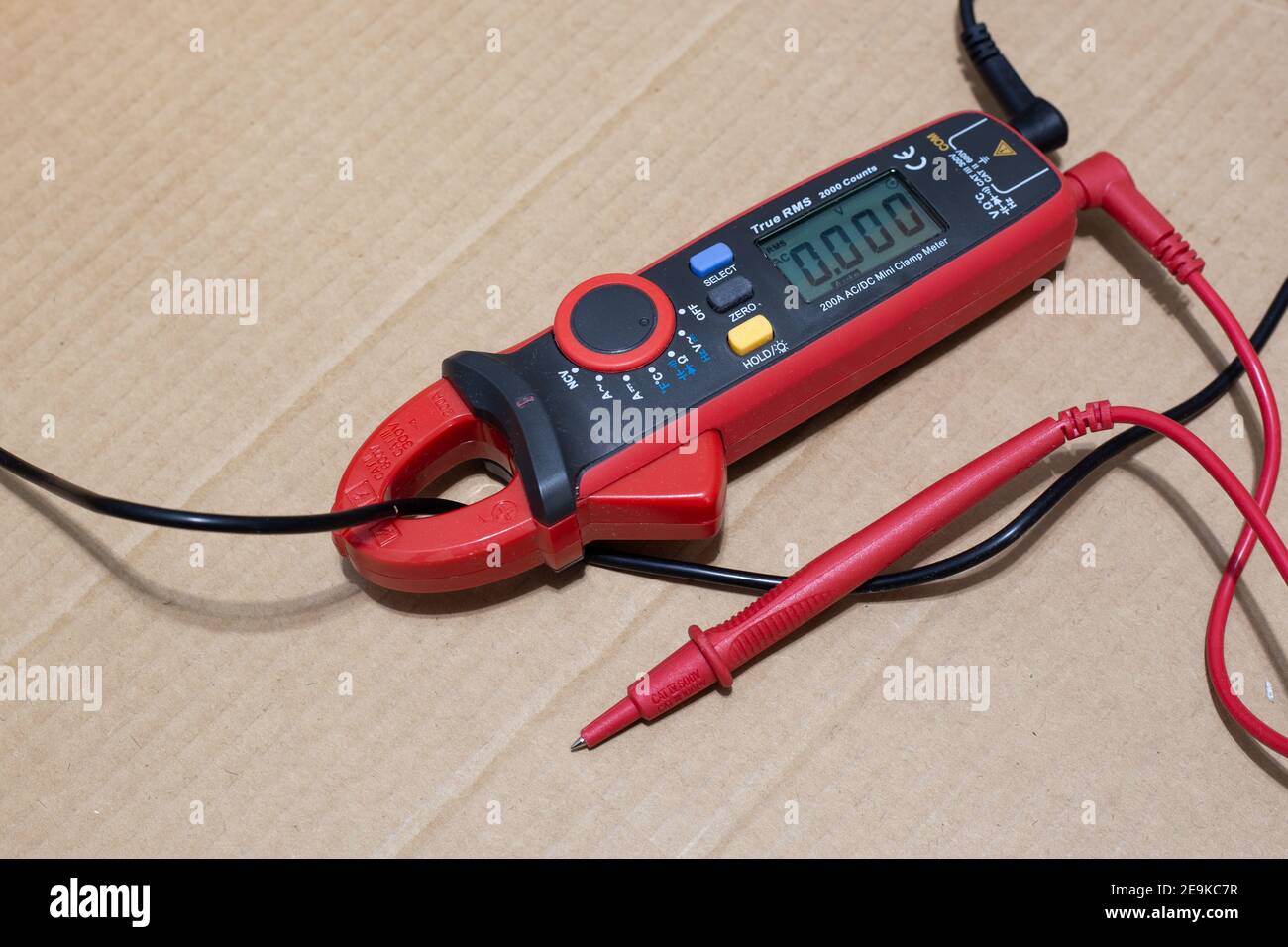 noncontact electronic meter clamp meter for measuring current and voltage Stock Photo Alamy