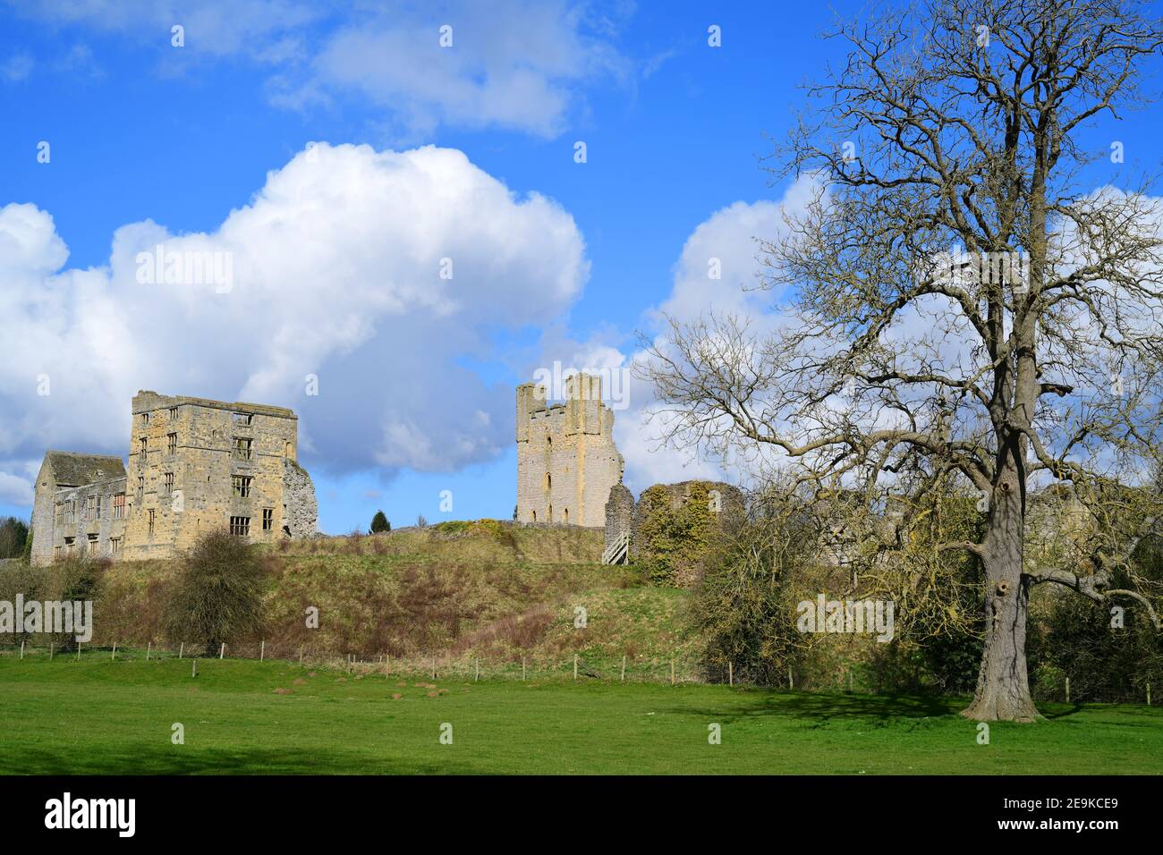 Helmsley Castle built after 1120 by Walter Espec North Yorkshire United Kingdom Stock Photo