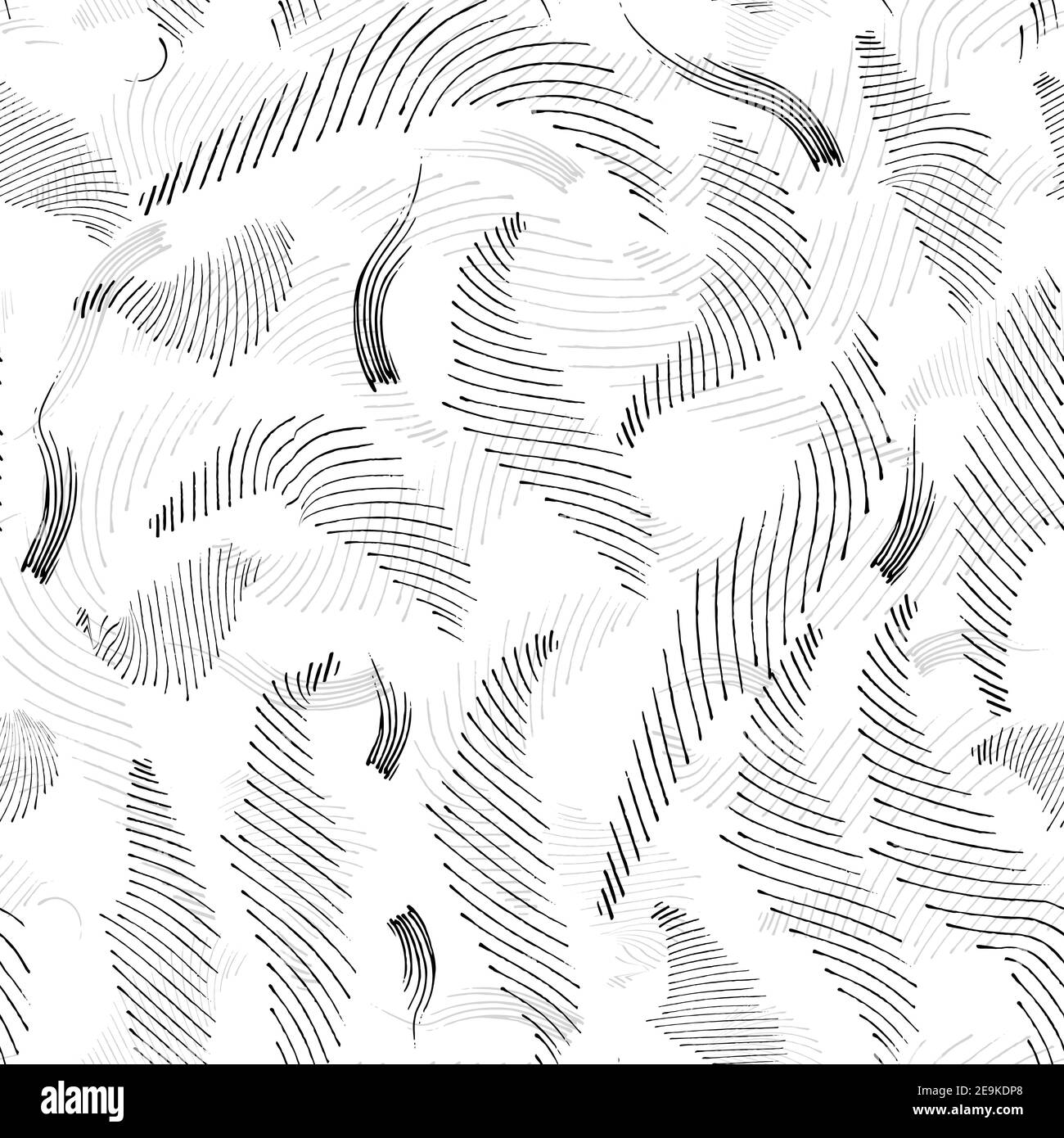 Seamless repeating pattern hand drawn Black and White Stock Photos ...