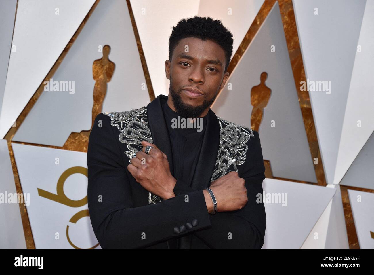 File photo dated March 4, 2018 of Chadwick Boseman arriving for the