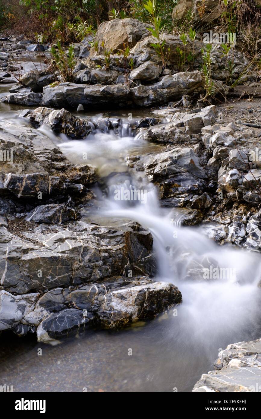 Water flowing along the Solano riverbed in, Andalucia, Costa del Sol, Spain  Stock Photo - Alamy