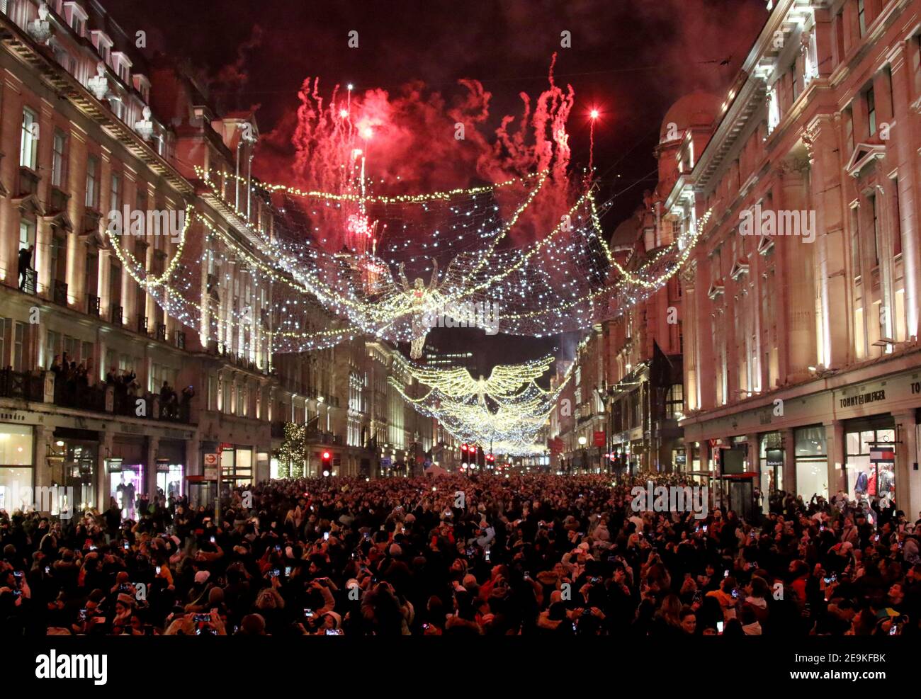 Nov 14, 2019 London, England, UK Regent Street Christmas Lights
