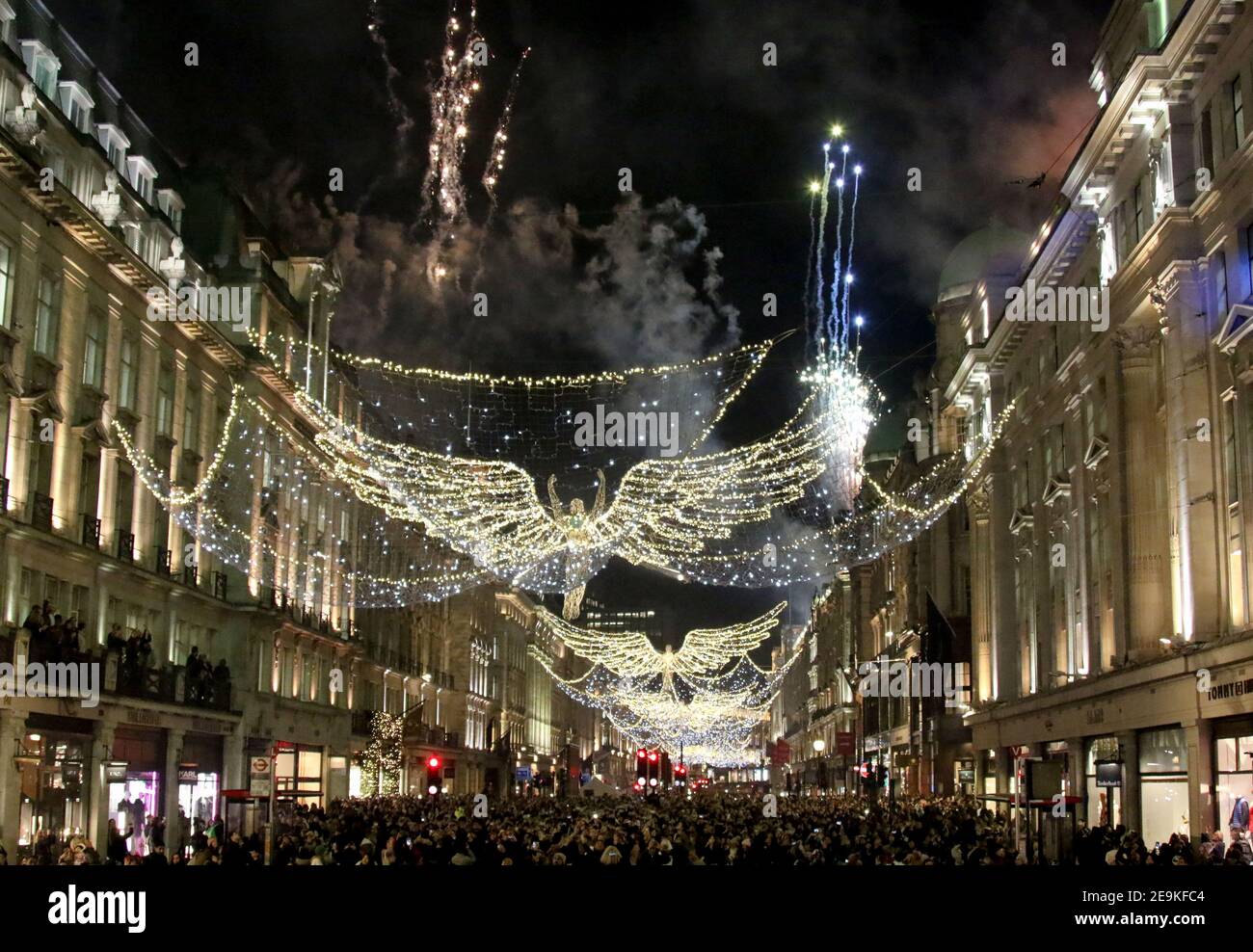 Nov 14, 2019 London, England, UK Regent Street Christmas Lights