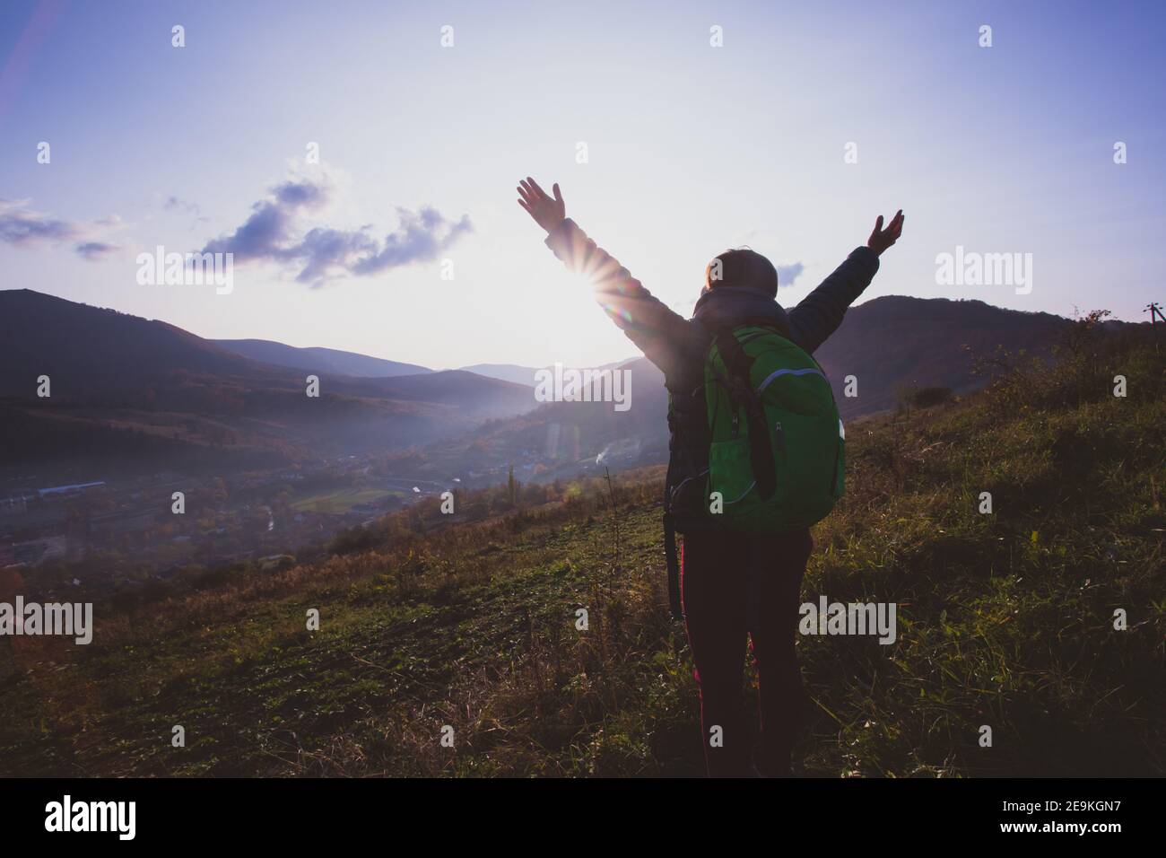 Nature helps slowing down in a fast changing world Stock Photo