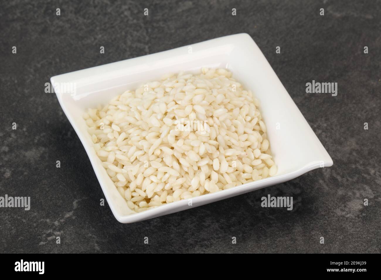 Raw Arborio rice for Italian risotto Stock Photo - Alamy