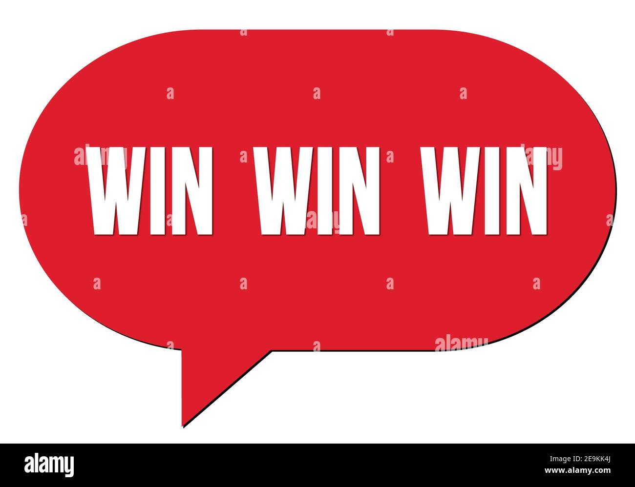 WIN WIN WIN text written in a red speech bubble stamp Stock Photo Alamy