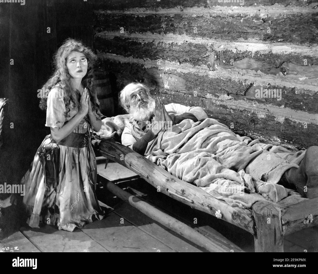 MARY PICKFORD and THEODORE ROBERTS in M'LISS 1918 director MARSHALL NEILAN story Bret Harte scenario Frances Marion Pickford Film / Artcraft Pictures Corporation / Paramount Pictures Stock Photo