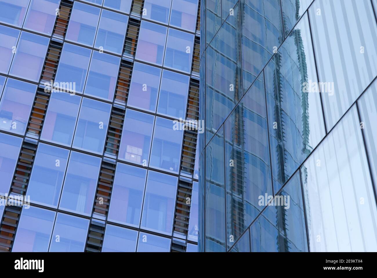 abstract glass office block, london Stock Photo Alamy