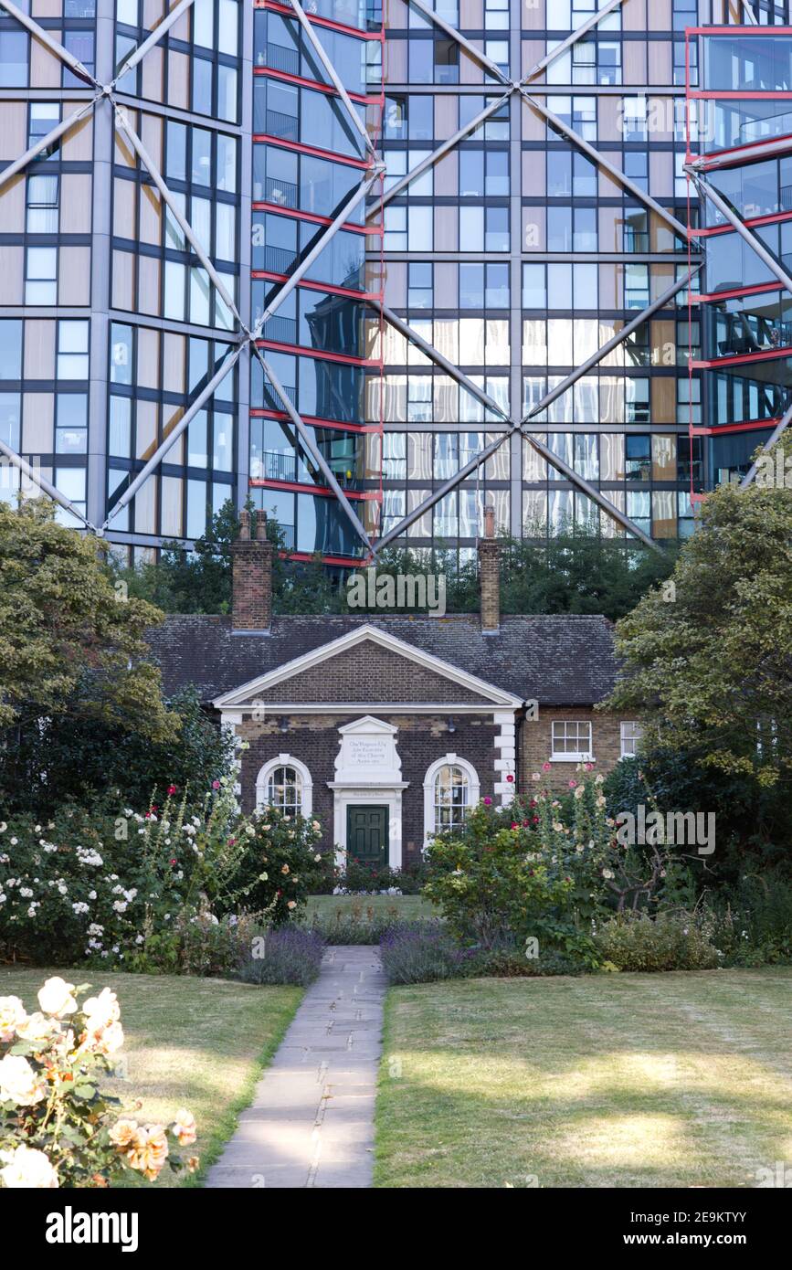 Charles Hopton, Charity cottage, London Stock Photo