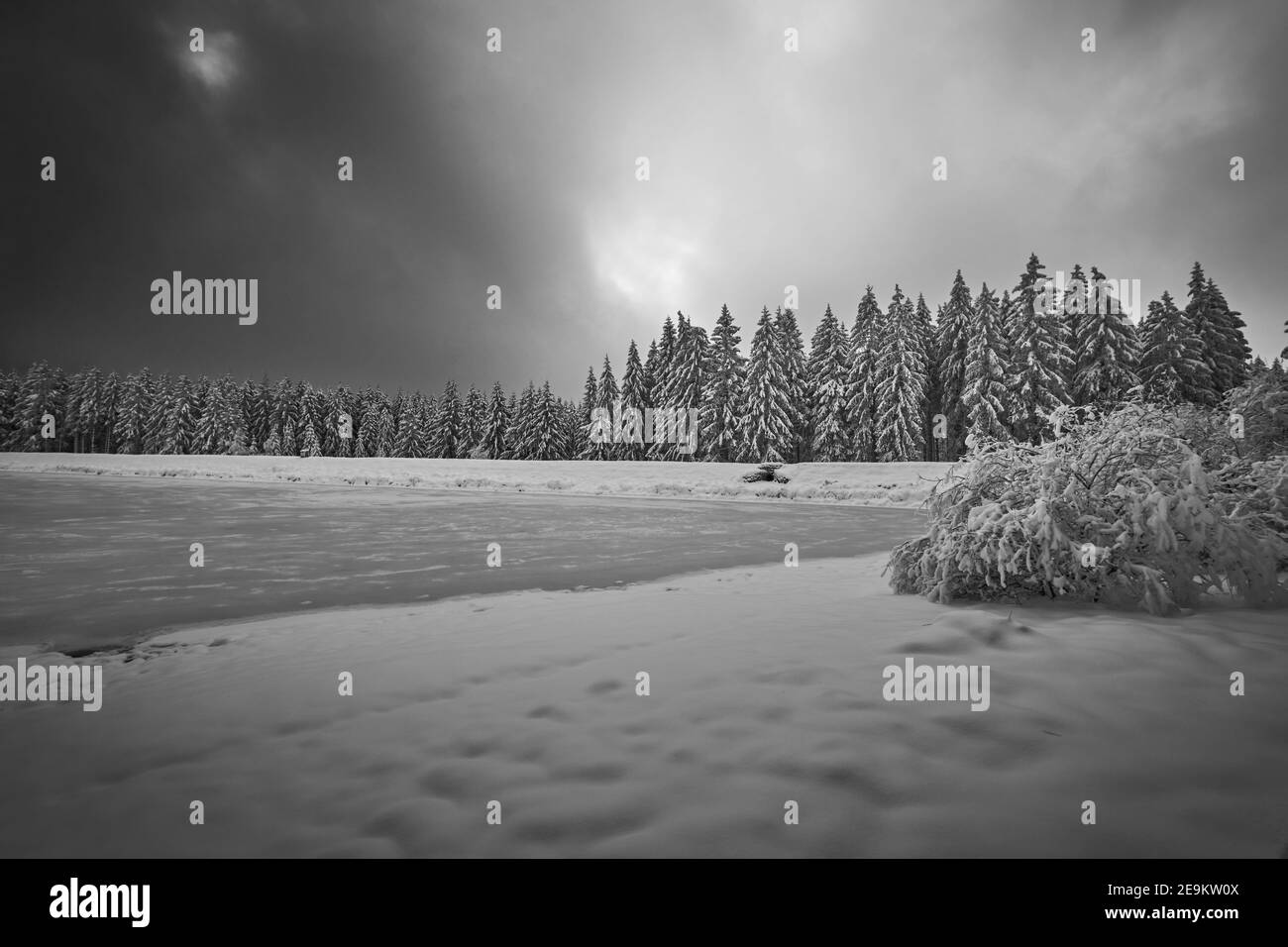 Zankwieser Teich Clausthal Stock Photo Alamy