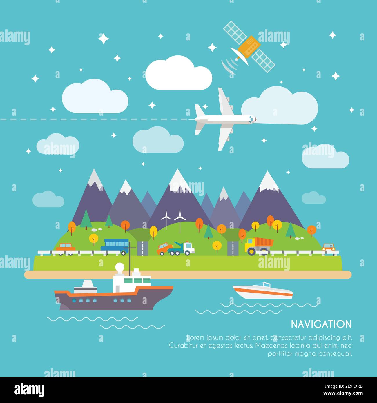 Navigation real time position and direction finder electronic system