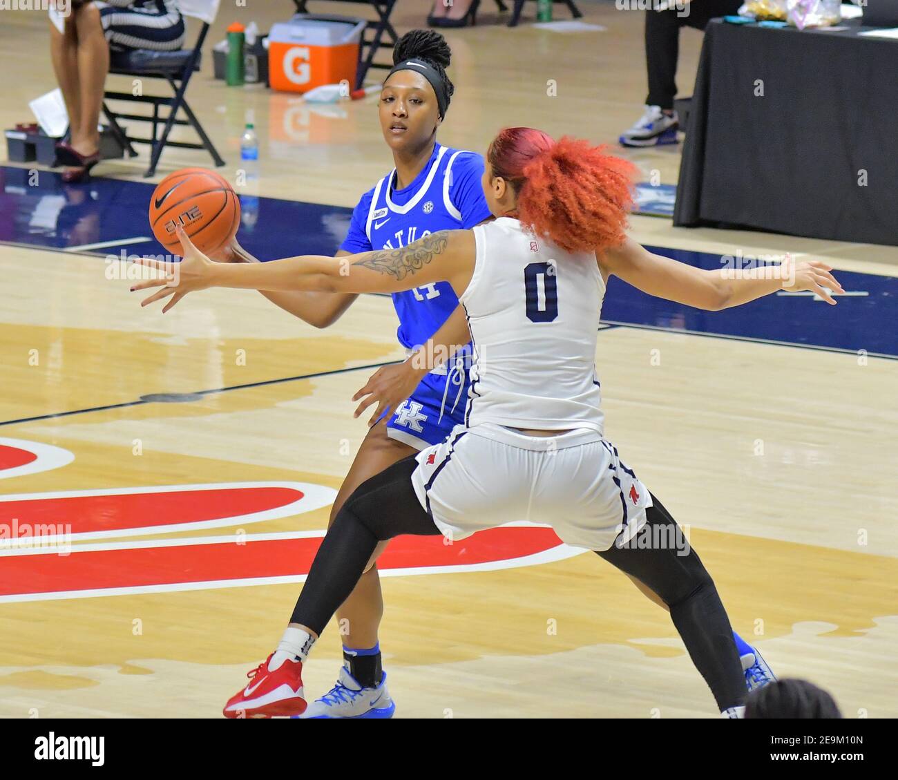 Oxford, MS, USA. 04th Feb, 2021. Kentucky forward, Tatyana Wyatt (14