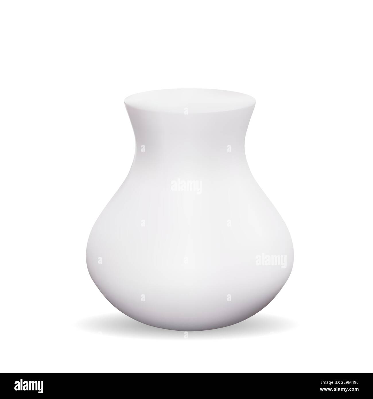 Realistic 3d Vase design element. Vector Illustration Stock Vector