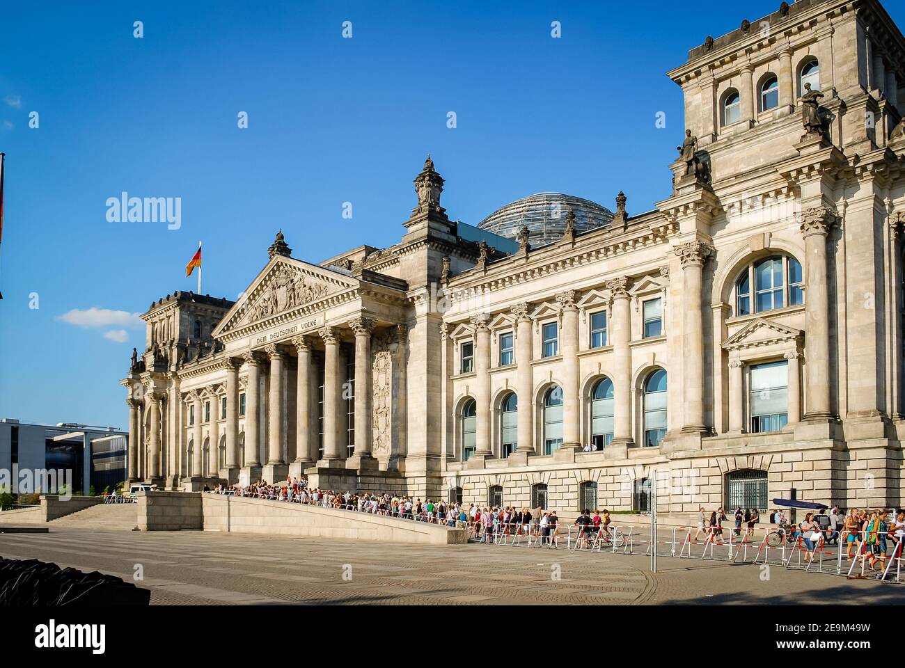 Outside the Reichstag Building, Berlin, Germany Stock Photo