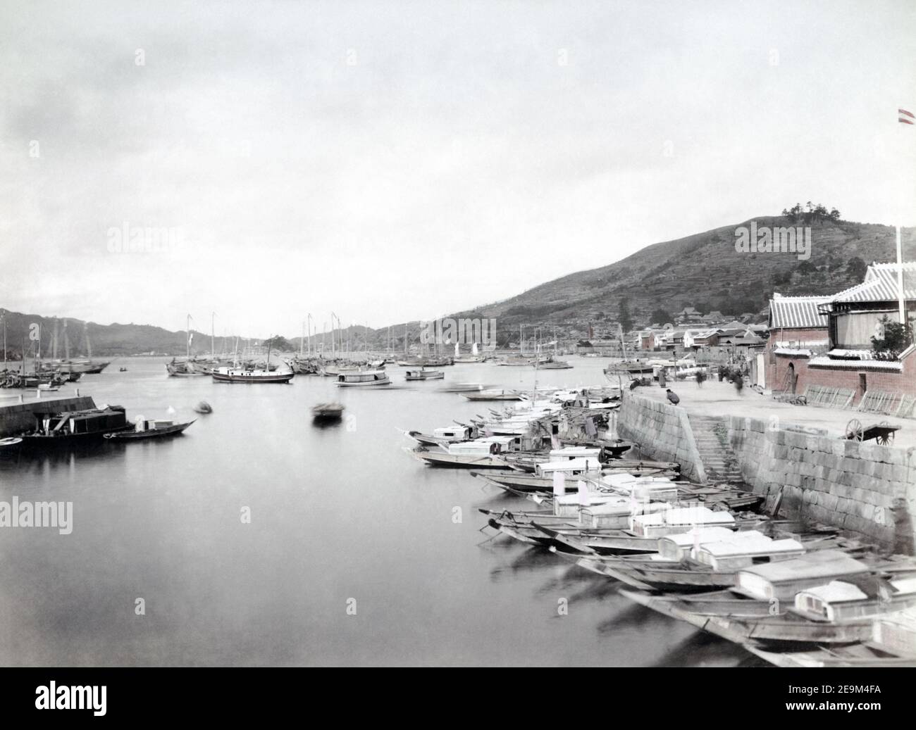 19th century japanese port hi-res stock photography and