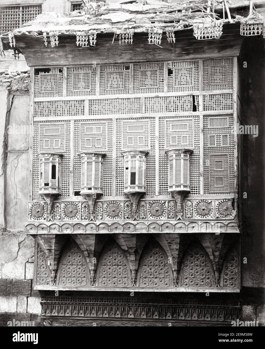 Late 19th century photograph - Decorative window screen, Egypt, c.1880 ...