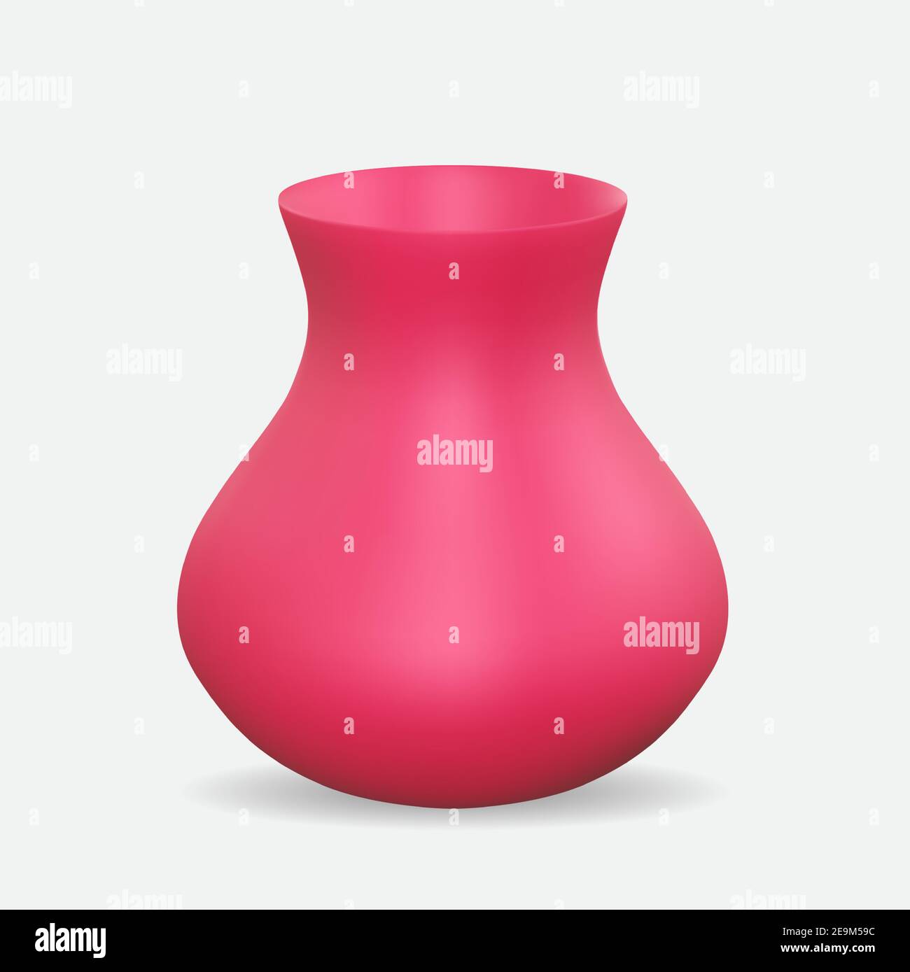 Realistic 3d Vase design element. Vector Illustration Stock Vector