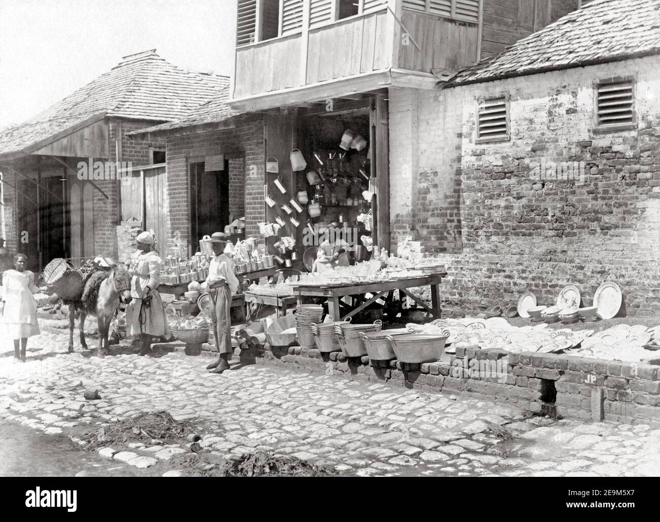 Late 19th century photograph Hardware store, Kingston, Jamaica, c