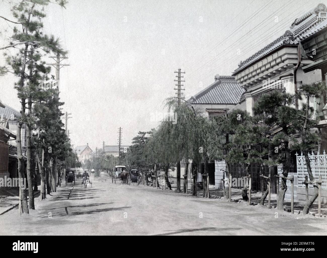 Late 19th century photograph - Main Street, Yokohama, Japan, c