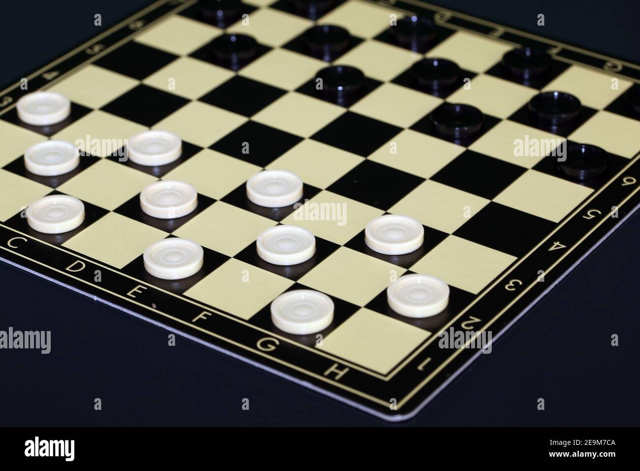 Checkers, board game Stock Photo - Alamy