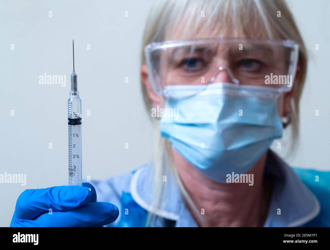 Nhs vaccine nurse hi-res stock photography and images - Alamy