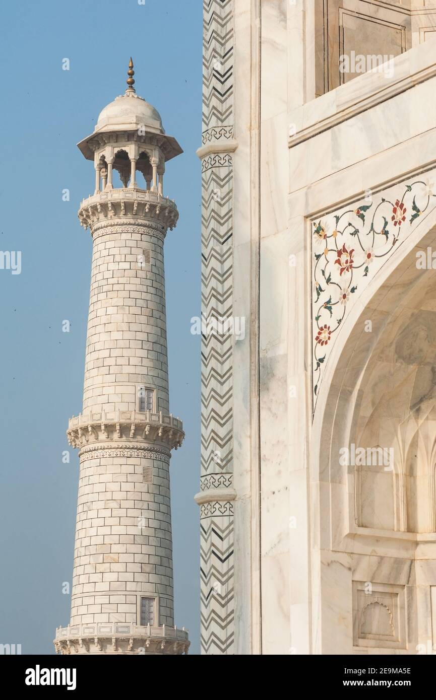 Taj Mahal at sunrise UNESCO World Heritage Site Agra Uttar