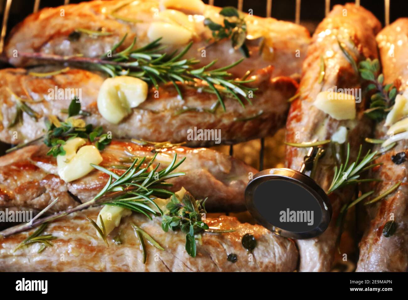 Iberian pork fillet in the oven Stock Photo Alamy