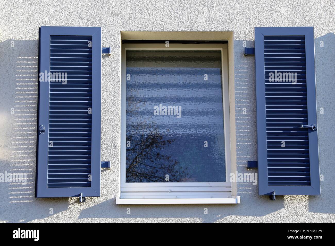 Window with wooden shutters Stock Photo - Alamy