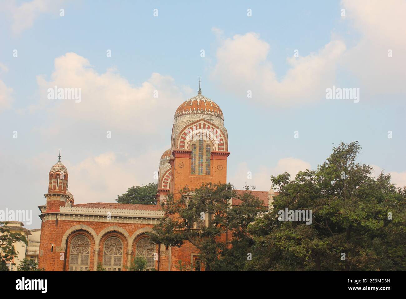 Colonial building of the University of Madras in Chennai, Tamil Nadu, India Stock Photo