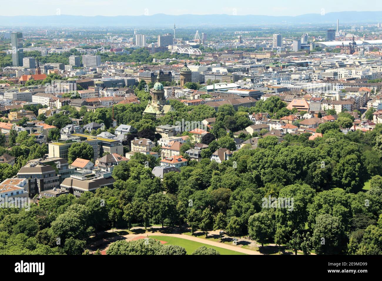 Mannheim aerial view hi-res stock photography and images - Alamy