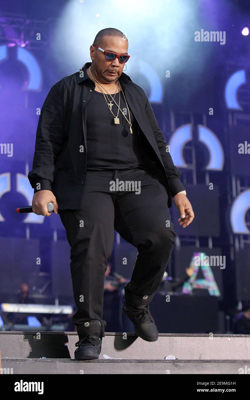 Twickenham, UK. 1st June 2013. Timbaland performs on stage at Sound of Change Live Concert at Chime for Change at Twickenham Stadium in Twickenham. Credit: S.A.M./Alamy   CREDIT: S.A.M./ALamy Stock Photo