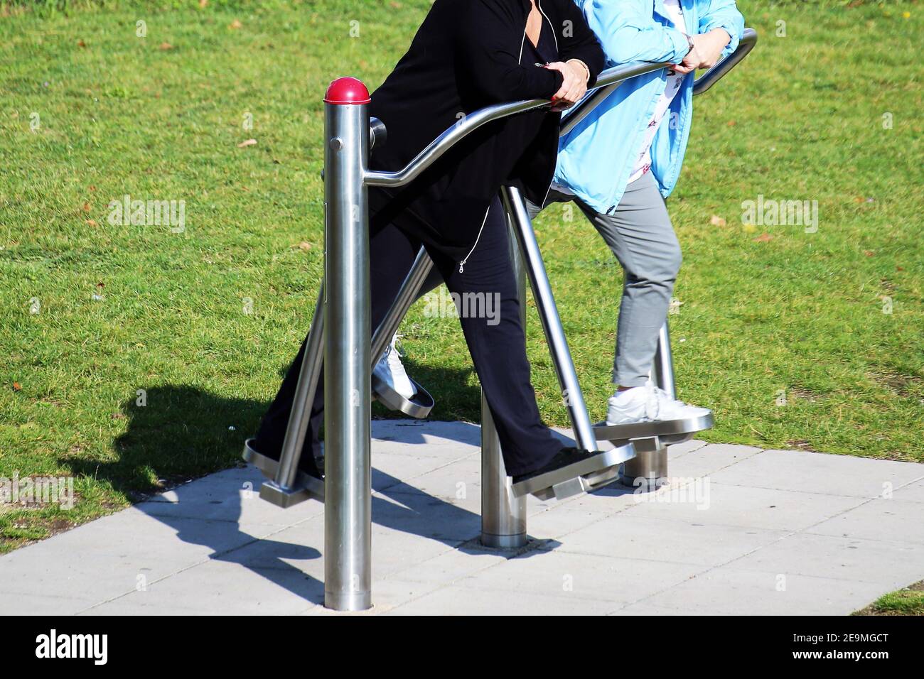 Sport playground for seniors Stock Photo Alamy
