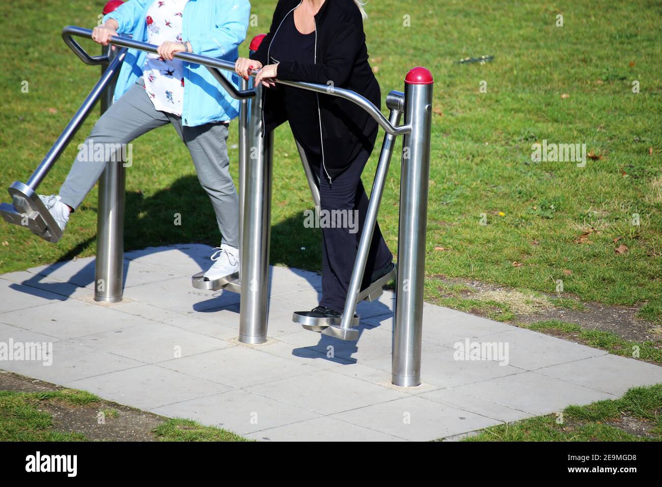 Sport playground for seniors Stock Photo Alamy