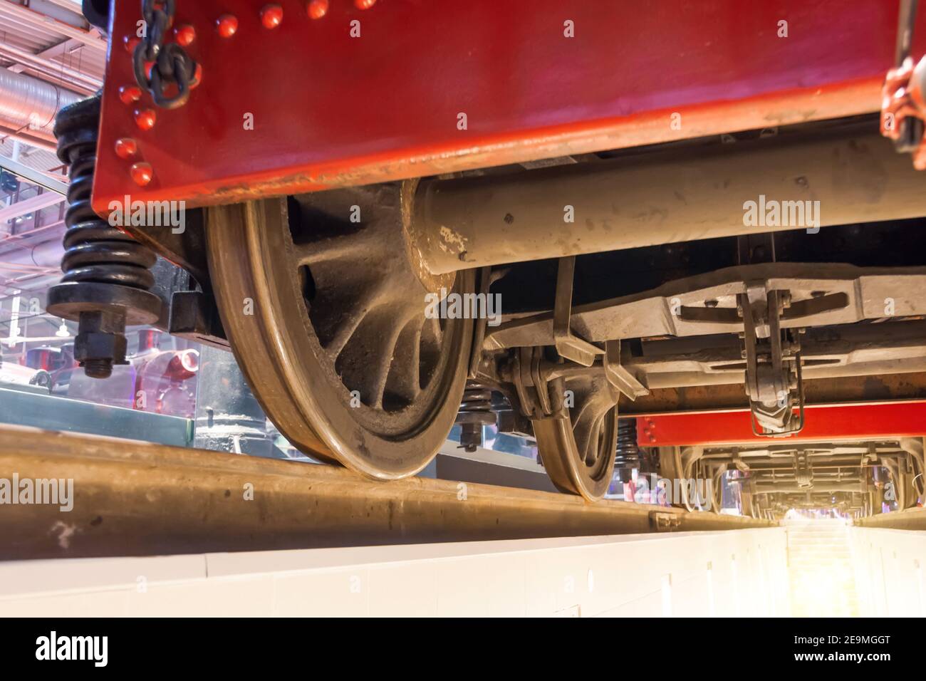 Railroad freight car undercarriage hires stock photography and images