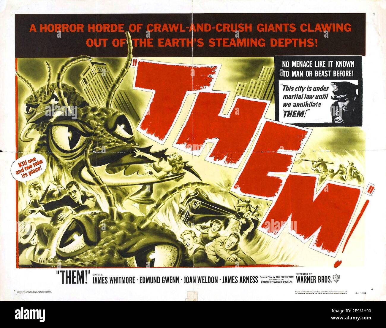 Poster Art - 'Them!' (1954) Warner Bros./ File Reference # 34082-557THA Stock Photo
