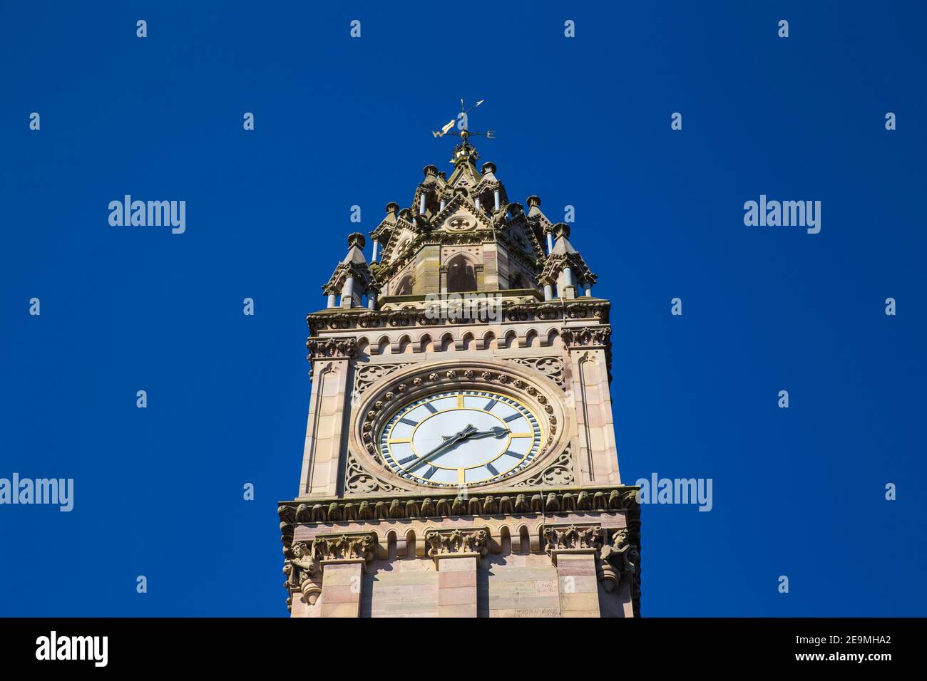 United Kingdom, Northern Ireland, Belfast, Albert Memorial Clock Stock
