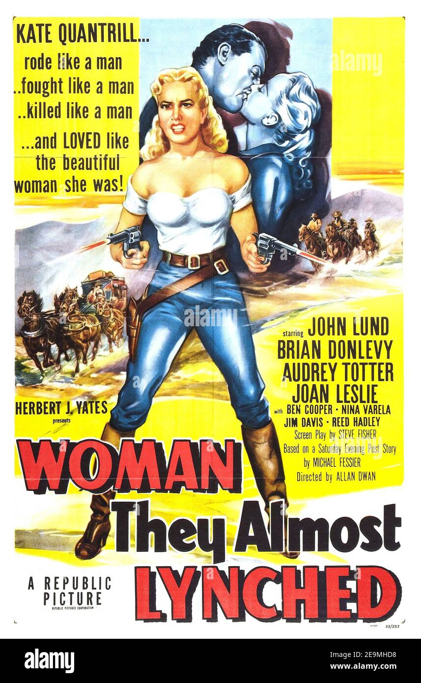 Poster Art - 'Woman They Almost Lynched' (1953) Republic Pictures/ File Reference # 34082-563THA Stock Photo