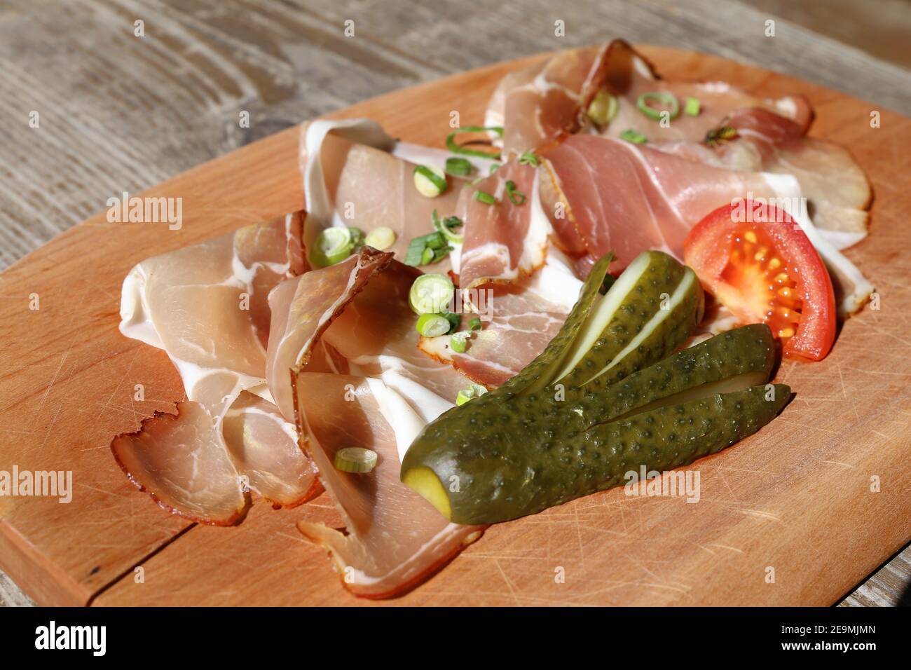 Hearty southern german snack, so called Vesper Stock Photo