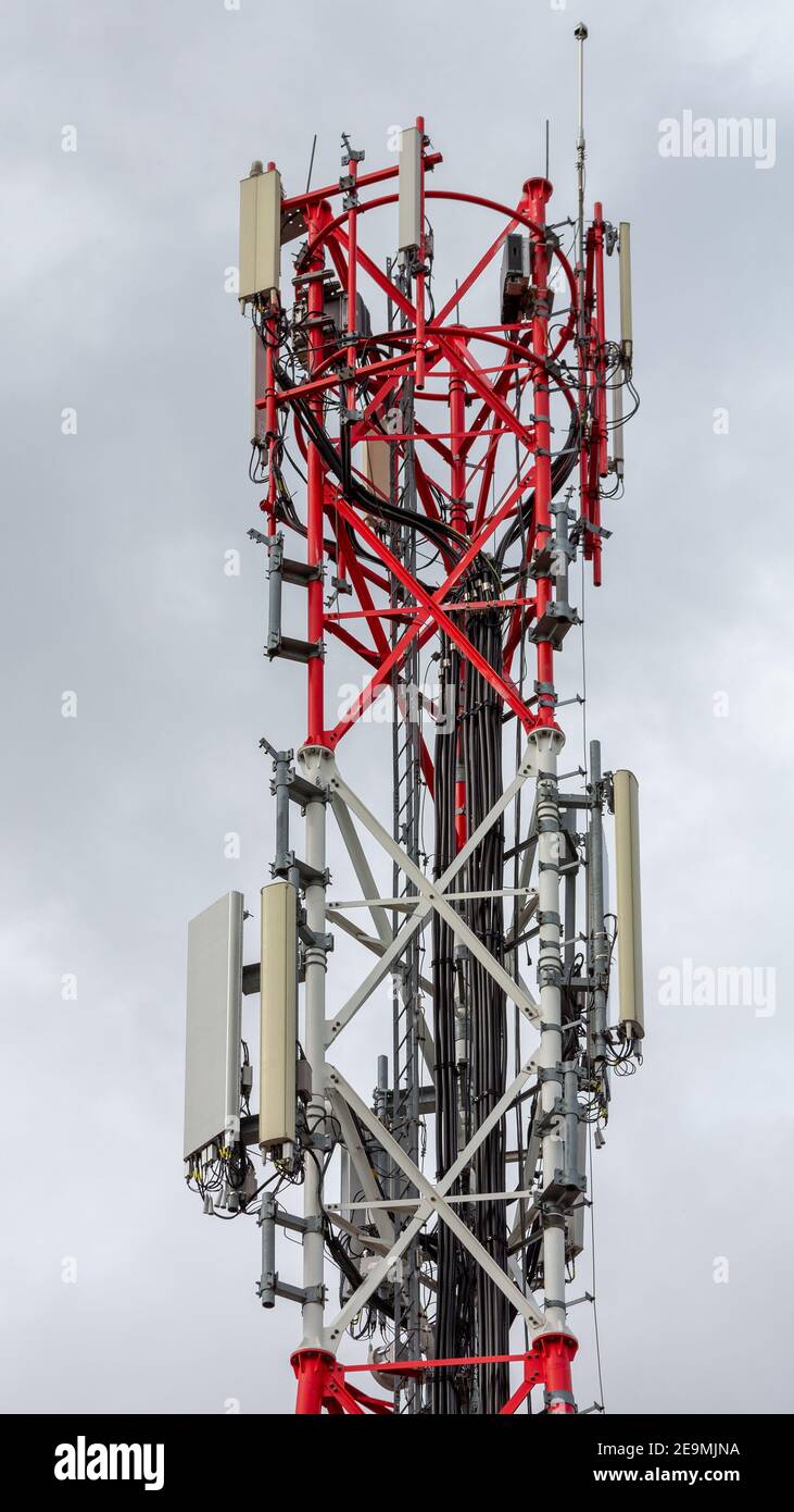 Base Station Tower for Gsm Communication and Internet Stock Photo - Alamy