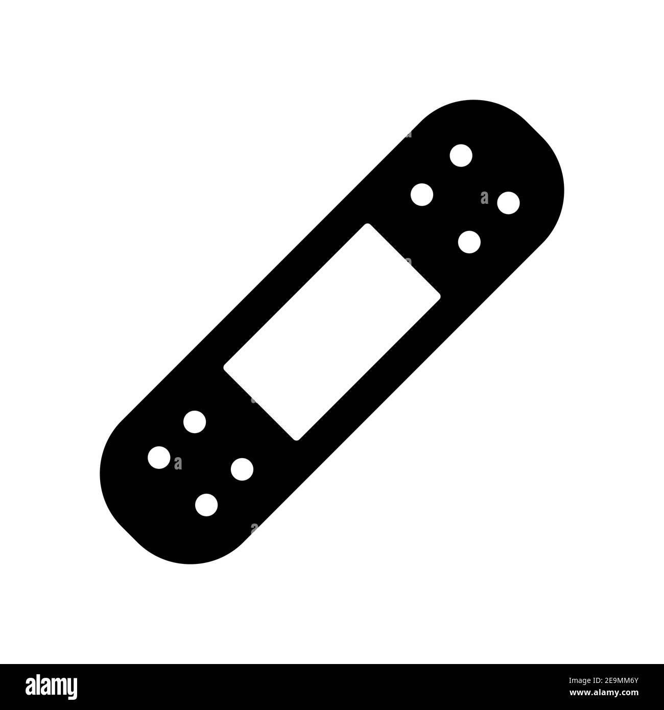 Adhesive plaster vector glyph icon. Medicine and healthcare, medical ...