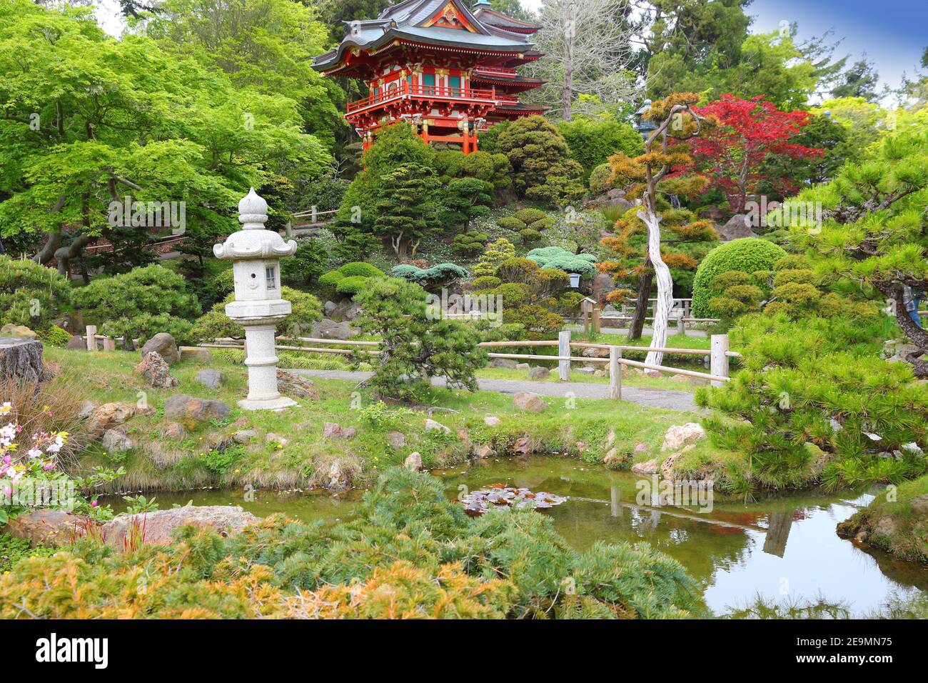San Francisco - Japanese Tea Garden in Golden Gate Park. Stock Photo