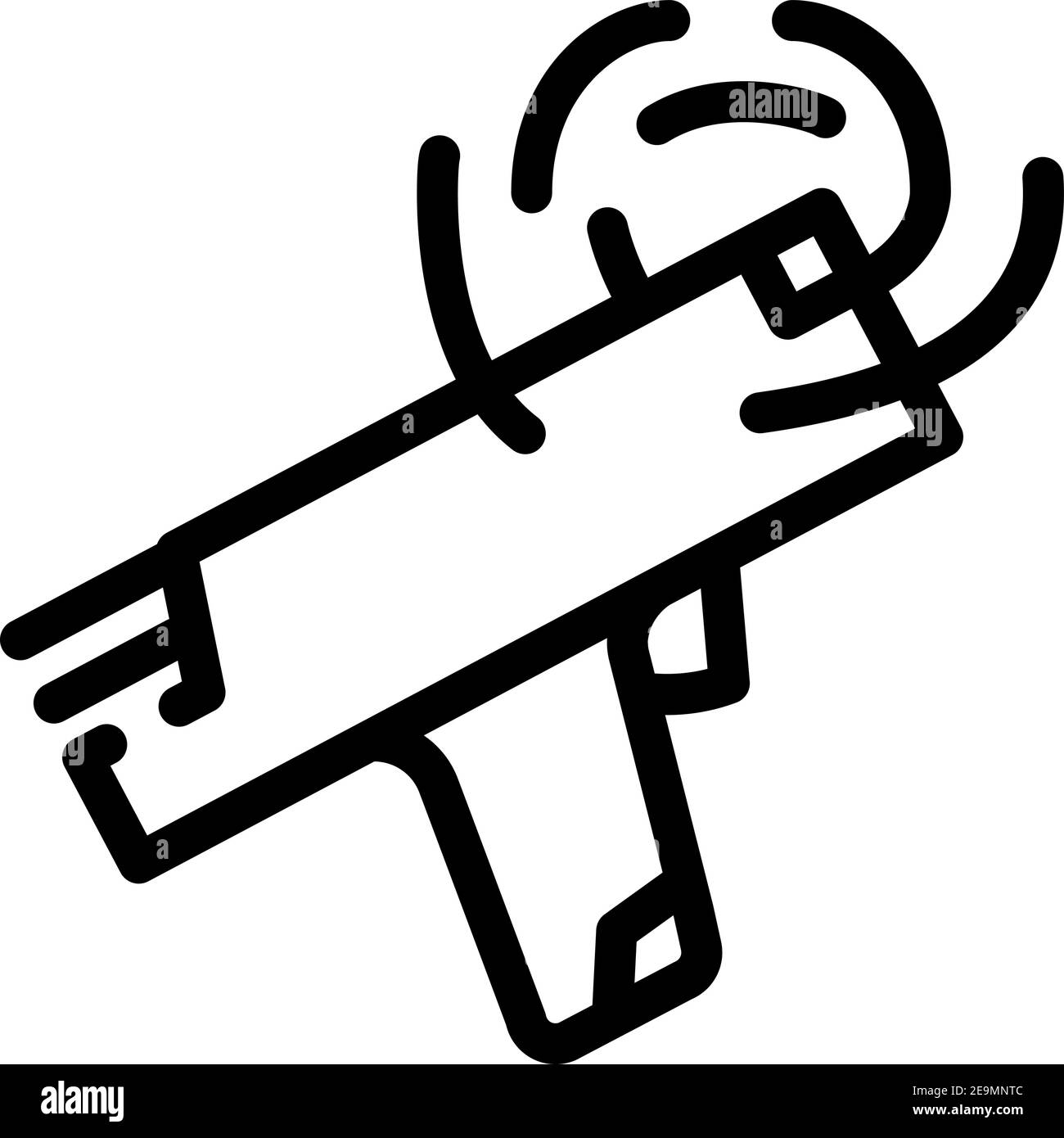 money gun machine line icon vector illustration Stock Vector