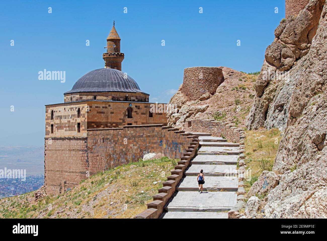 17th century Ishak Pasha Palace / İshak Paşa Sarayı, Ottoman-period palace in the Doğubeyazıt district of Ağrı province of eastern Turkey Stock Photo