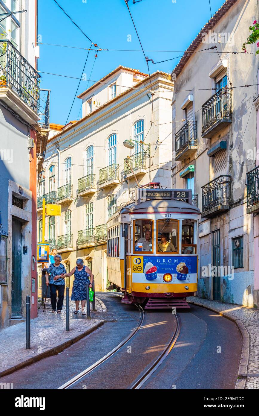 Sunny lisbon promenade walk in hi-res stock photography and images - Alamy