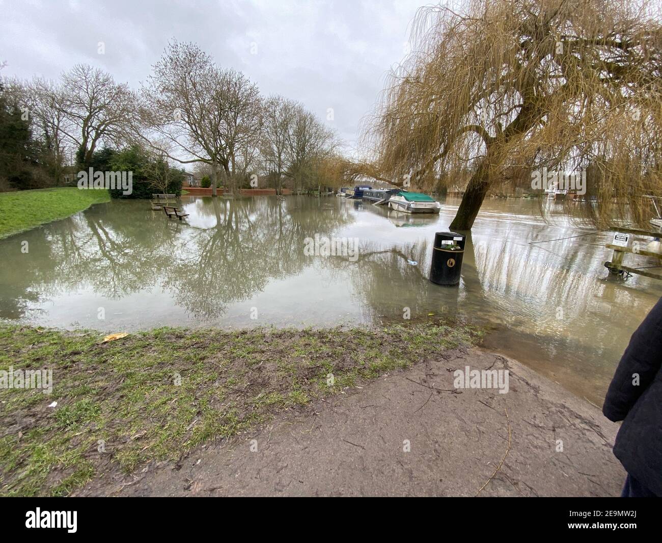 Cookham Flooding 2021 Stock Photo