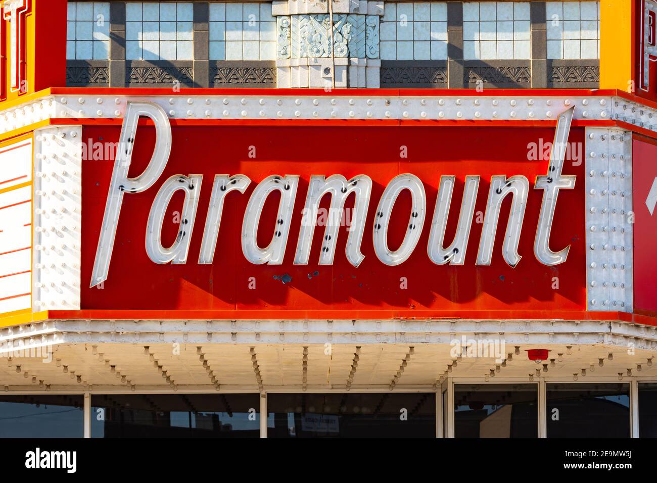 Old Movie Theater Marquee High Resolution Stock Photography and Images