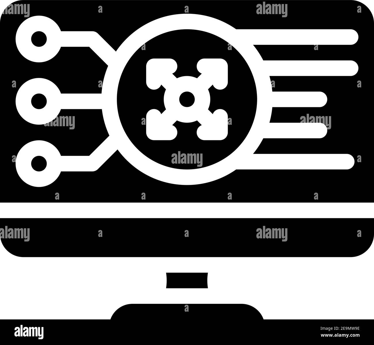 3d glasses glyph icon vector illustration flat Stock Vector Image & Art ...