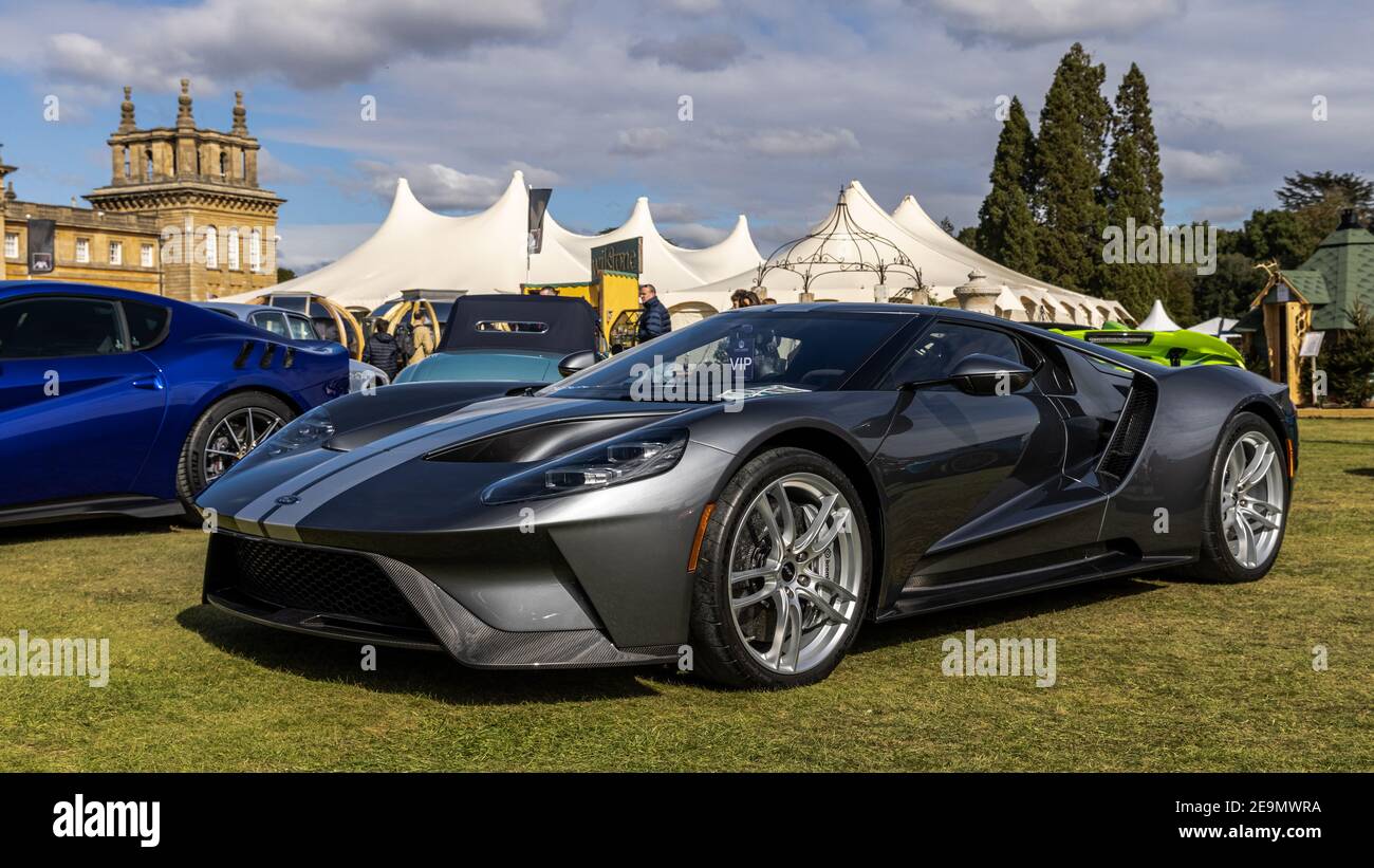 Ford Gt on show at the Salon Privé held at Blenheim Palace on the 26th September 2020 Stock Photo