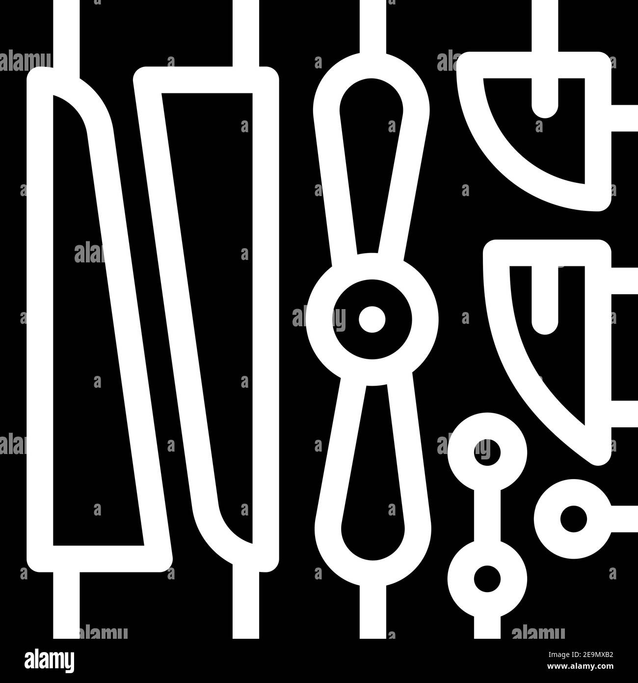 constructor model toy glyph icon vector illustration Stock Vector Image ...